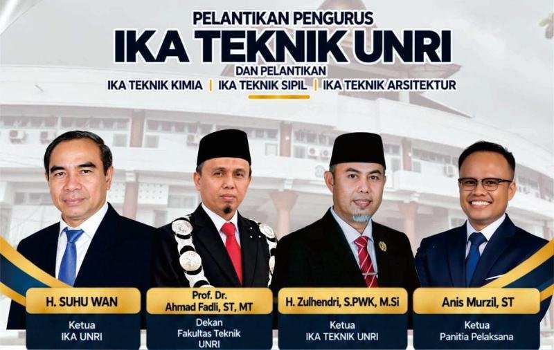 Ikatan Alumni Teknik UNRI Siap Dilantik, Peluang Industri Hijau Digital Jadi Sorotan